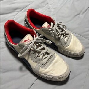 Puma Men's gray/blue/red shoes